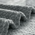 thumbnail image 5 of Mainstays Cozy Textured Plush Throw Blanket, Grey, 50"x60" All Ages, 5 of 6