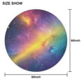 thumbnail image 6 of Colorful Galaxy Pattern Round Tablecloth 60"x60",Wrinkle Wipeable Table Cloth for Kitchen Dining Room Picnic Patio Party, 6 of 6