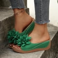 thumbnail image 2 of Wensltd Women's Flower Wedge Heel Sandals Casual Outdoor Wear Comfortable Stylish Design Summer Chunky Sole Sandals, 2 of 6