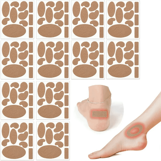 132 Pieces Moleskin for feet blisters Moleskin Tape，Moleskin Strips