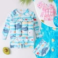 thumbnail image 3 of GYRATEDREAM Baby Toddler Girls Boys Float Suit One Piece Rashguard Cartoon Long Sleeve Zip up Buoyancy Swimsuit + Cap 2-9 Years, 3 of 6