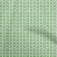thumbnail image 1 of oneOone Cotton Cambric Green Fabric Geometric Craft Projects Decor Fabric Printed By The Yard 56 Inch Wide, 1 of 5