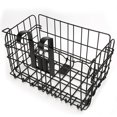thumbnail image 2 of Cesta delantera plegable para bicicleta de montaña de hierro negro fuerte bolsa de alambre colgante trasera plegable accesorio negro grueso fuerte 1300g Fugacal Otros, 2 of 5