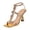 Rose Gold, variant on Women's Stiletto High Heel Sandals Sparkly Rhinestone Strappy Gladiator Sexy Pointed Open Toe Dressy Shoes Gold Size 8