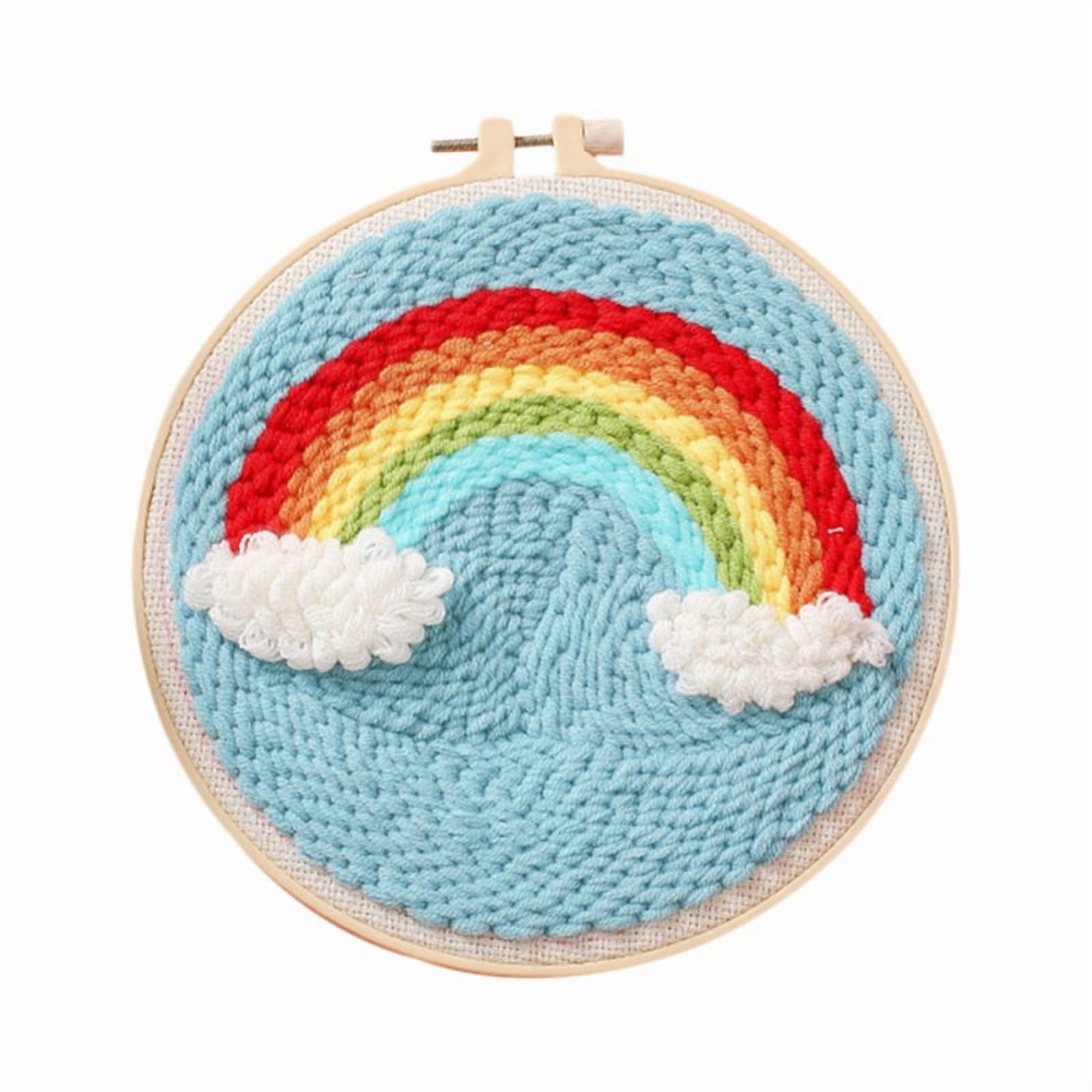 DIY Embroidery Material Package Handmade Creative Beginner Cross Stitch Kits Embroidery Hoop Home Decor