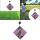 thumbnail image 5 of Paño de limpieza para pelotas de golf de doble cara con clip. Rosado, 5 of 8