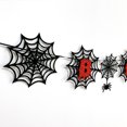 thumbnail image 2 of 9.84FT Halloween Banner Glitter Letter Spider Web Hanging Banner Party Banner, 2 of 10