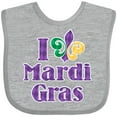 thumbnail image 3 of Inktastic I Love Mardi Gras Boys or Girls Baby Bib, 3 of 4