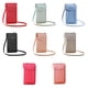 thumbnail image 4 of Minnieouse Cartera de cuero PU para mujer, cremallera de Color sólido, gran capacidad, compartimento para efectivo, bolso para teléfono, Bolsas de mensajero y de hombro Rosa oscuro, 4 of 6