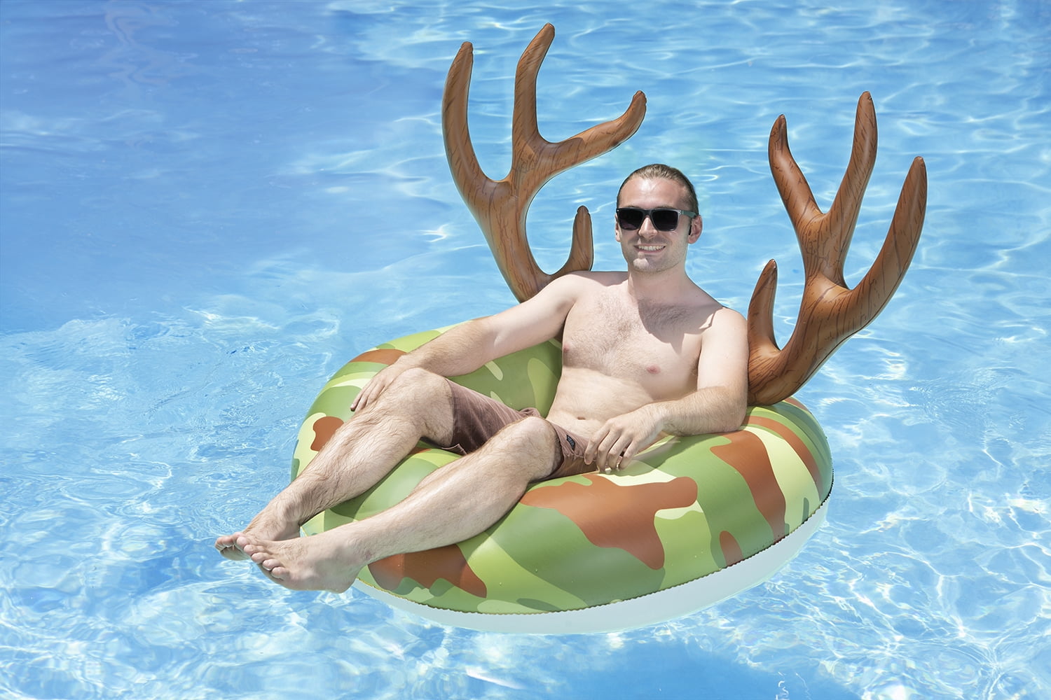 Poolmaster 48-Inch Party Float Swimming Pool Tube, Camo