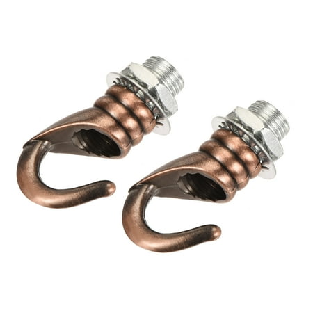 

Uxcell 0.91 x 1.22 Ceiling Hook Alloy Red Bronze 2Pcs