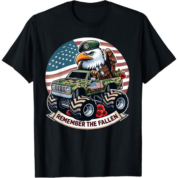 Sam Soft Memorial Day Shirts Boys American Flag Shirt Eagle Usa T-Shirt
