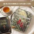 thumbnail image 6 of TSOVTHRID Cardinal Forest Butterfly Floral Print Bible Cases for Women Men, Bible Cover Case with Portable Handle, Lightweight Quilted Church Bag for Bibles Study Accessories, 6 of 7