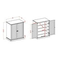 thumbnail image 5 of Furniture of America Johnson 2-Door Shoe Cabinet, Espresso, 5 of 6