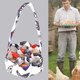 thumbnail image 1 of Cesta de recogida de huevos para gallineros | 7 bolsas de algodón extraíbles | 7.87" Diámetro | Almacenamiento acolchado y plegable para granjas y jardines | Protege los huevos frescos | Asa de, 1 of 2