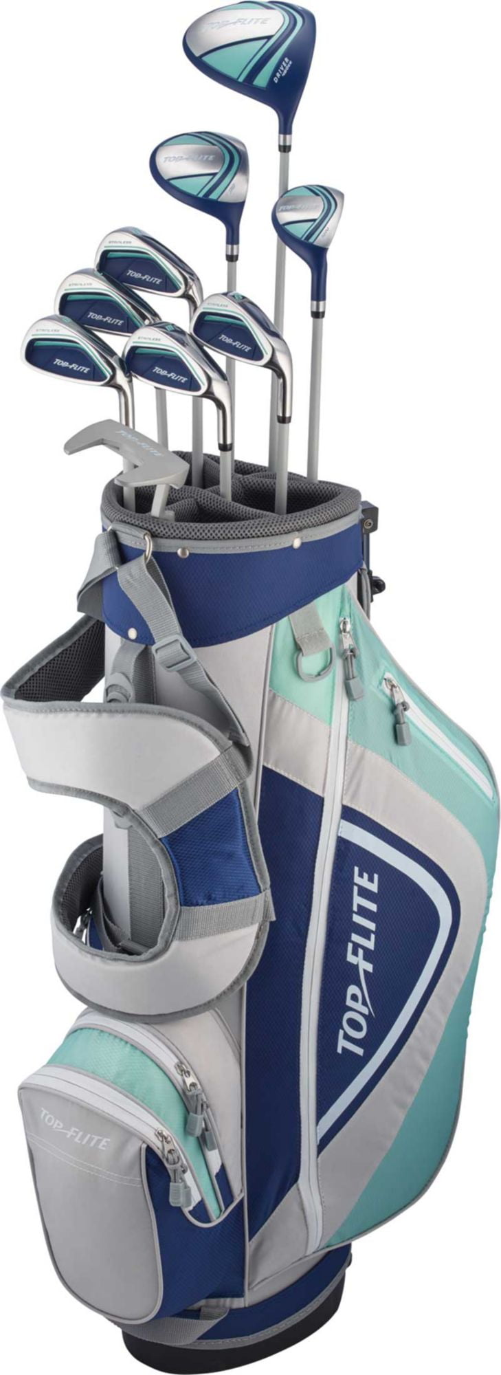 Top Flite Womens XL 12Piece Complete Golf Set Graphite Left Hand Blue