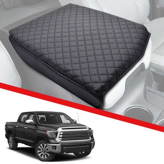 JJMY Center Console Armrest Cover Pad For Toyota Tundra 2007-2013 & Sequoia 2008-2022