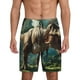 thumbnail image 1 of Fotbe Green Forest Dinosaur Pantalones Cortos de Pijama para Hombre, Ropa de Dormir, Pantalones de Pijama Cortos para Hombre-Large, 1 of 6