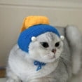 thumbnail image 2 of Funny Cat Cap Girl with Pearl Earring Cosplay Costume Accessories Yarn Knitted Hat Dog Headwear Photo Props, 2 of 7