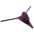 thumbnail image 3 of Botmois Mens Minimum Coverage T-back Pouch Enhancing Thong Shiny Bikini Bulge Pouch Underwear Purple L, 3 of 3