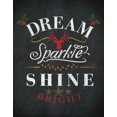 thumbnail image 2 of Studio, SD Graphics 12x14 Gold Ornate Wood Framed with Double Matting Museum Art Print Titled - Dream Shine Chalk I, 2 of 4