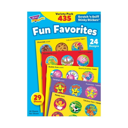 UPC: 0078628064919 | TREND Stinky Stickers Variety Pack Fun and Fancy 432/Pack