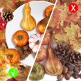 thumbnail image 5 of Stacking Pumpkins for DIY Creations, Easy Maintenance Assorted Artificial Pumpkin Set with Silk Cloth Leaves, Realistic Appearance High-grade Foam, 5 of 5