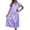 j8-Light Purple, variant on LIIPEE Womens Summer Nightgown Casual Short Sleeve Lace Sleep Dress Ladies Cozy Sleepwear