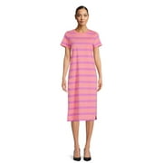 Time and Tru Women's T-Shirt Midi Dress