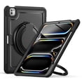 thumbnail image 2 of Case for iPad Pro 13 (M4/M5) 2024/2025 with 360 Rotating Stand, Shoulder Strap, Heavy Duty Shockproof Cover, Black, 2 of 7