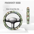 thumbnail image 5 of ZUXONGSY Butterfly Golf Cart Steering Wheel Cover Green Leaf Auto Wheel Cover Universal Automotive Steering Wheel Cover Fashion Club Car Steering Wheel Cover Gifts for Golfer Womens, 5 of 7
