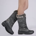 thumbnail image 4 of Dream Pairs Botas de nieve de media pantorrilla con forro de piel sintética cálida DP para mujer Winter Comfort DP-AVALANCHE Dream Pairs DP-AVALANCHE, 4 of 4