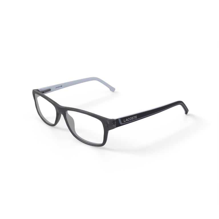 Lacoste Men's L2707 Prescription Eyeglasses with Case, Crystal