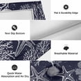 thumbnail image 5 of Navy Blue Coastal Outdoor Rug 3x5 Ft, Non Slip Washable Area Rug, Starfish Coral Summer Beach Ocean Patio Rugs Carpet Runner, Large Floor Mat for Indoor/Outdoor Deck Porch Camping, 5 of 8