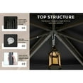 thumbnail image 5 of MASTERCANOPY 11' x 11' Outdoor Patio Gazebo Double Roof Steel Frame with Mesh Walls, Black, 5 of 8