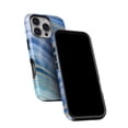thumbnail image 5 of DesignSkinz Scratch-Resistant Hard Slim Case Compatible with iPhone 11 (Compatible with MagSafe) - Vivid Agate Vein Slice Blue V4, 5 of 9