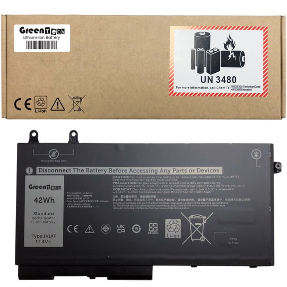 GREENTECH 1V1XF BATTERY FOR DELL LATITUDE 5401 5410 5501 PRECISION 3540 3550 XV8CJ 27W58 7VTMN