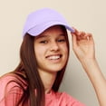 thumbnail image 6 of DALIX Womens Hat Lightweight 100% Cotton Cap in Lavender, 6 of 6