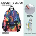 thumbnail image 5 of Colorful Tie Dye Pattern Backpack for School,Cute School Bag,Schoolbag with Adjustable Shoulder Straps & Padded Back,15.25"x11.5"x5.25", 5 of 5