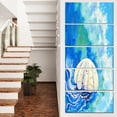thumbnail image 1 of Large Jellyfish Watercolor - Abstract Canvas Art Print, 1 of 3