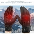thumbnail image 5 of Electric Heated Thick Gloves for Men and Women, Waterproof Touchscreen Outdoor Sport Warmer Winter Heated Hand Gloves for Skiing Snowboarding Sledding Cycling Hiking Working, 5 of 5