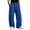 Royal Blue, variant on Mens Baggy Sweatpants Loose Fit Wide Leg Elastic Waist Sweat Pants Open Bottom Athletic Pockets Jogging Pants