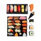 thumbnail image 2 of Accesorios de exhibición de alimentos de simulación falsos, sushi, salmón, atún, bloque de pescado, modelo de rebanadas de porciones, hotel, restaurante, decoración de tiendas, 2 of 5