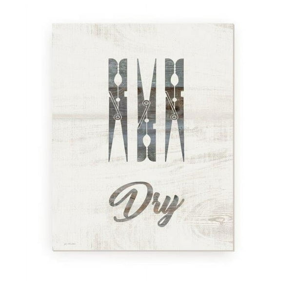 Dry Laundry Sign Rustic Framed Wood Farmhouse Wall Sign 12x15 (Unframed)