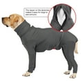 thumbnail image 4 of Dotoner Dog Surgical Recovery Suit for Dogs Long Sleeve Keep Dog from Licking Abdominal Wound Protector E-Collar Alternative After Surgery Wear Pet Supplier(S,Grey), 4 of 7
