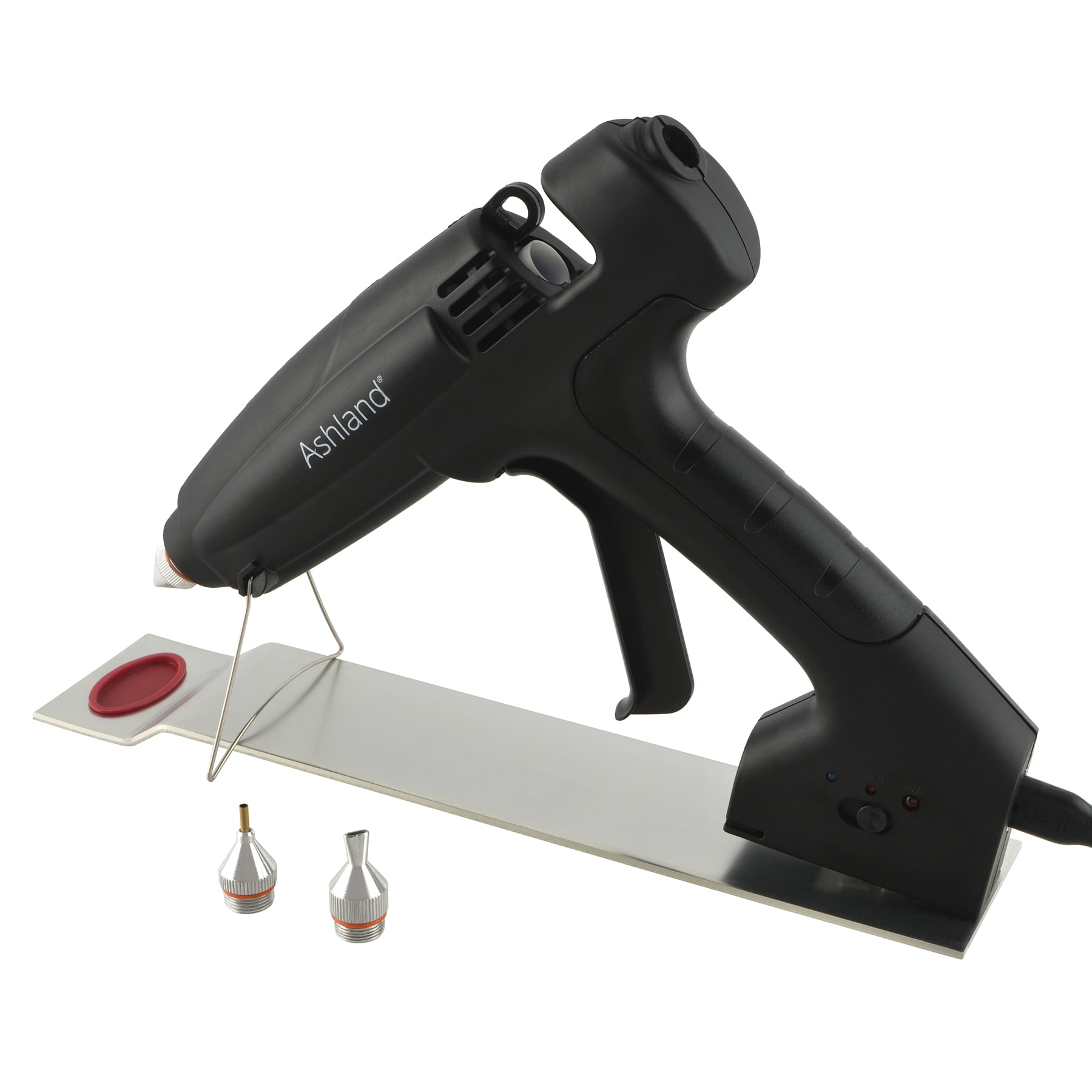 Ashland Professional 3-Temperature Glue Gun - Magnetic Stand & Auto Shut-Off - Black - 9.25" - 1-Pack