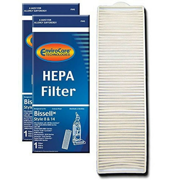 Compatible with Bissell Style 8, 14 Pleated Post Motor Filter, 3910 Series (2 pack) Size: 2 Filt