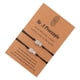 thumbnail image 3 of Pulseras decorativas de 2 unids pulsera ajustable con regalos de la tarjeta de deseos (Negro), 3 of 6