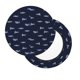 thumbnail image 2 of Balery Cute Shark Fundas de asiento para taburete de bar redondo de tela de terciopelo ajustables que protegen de arañazos y manchas para sillas de 14 a 17 pulgadas.-14 inch, 2 of 7
