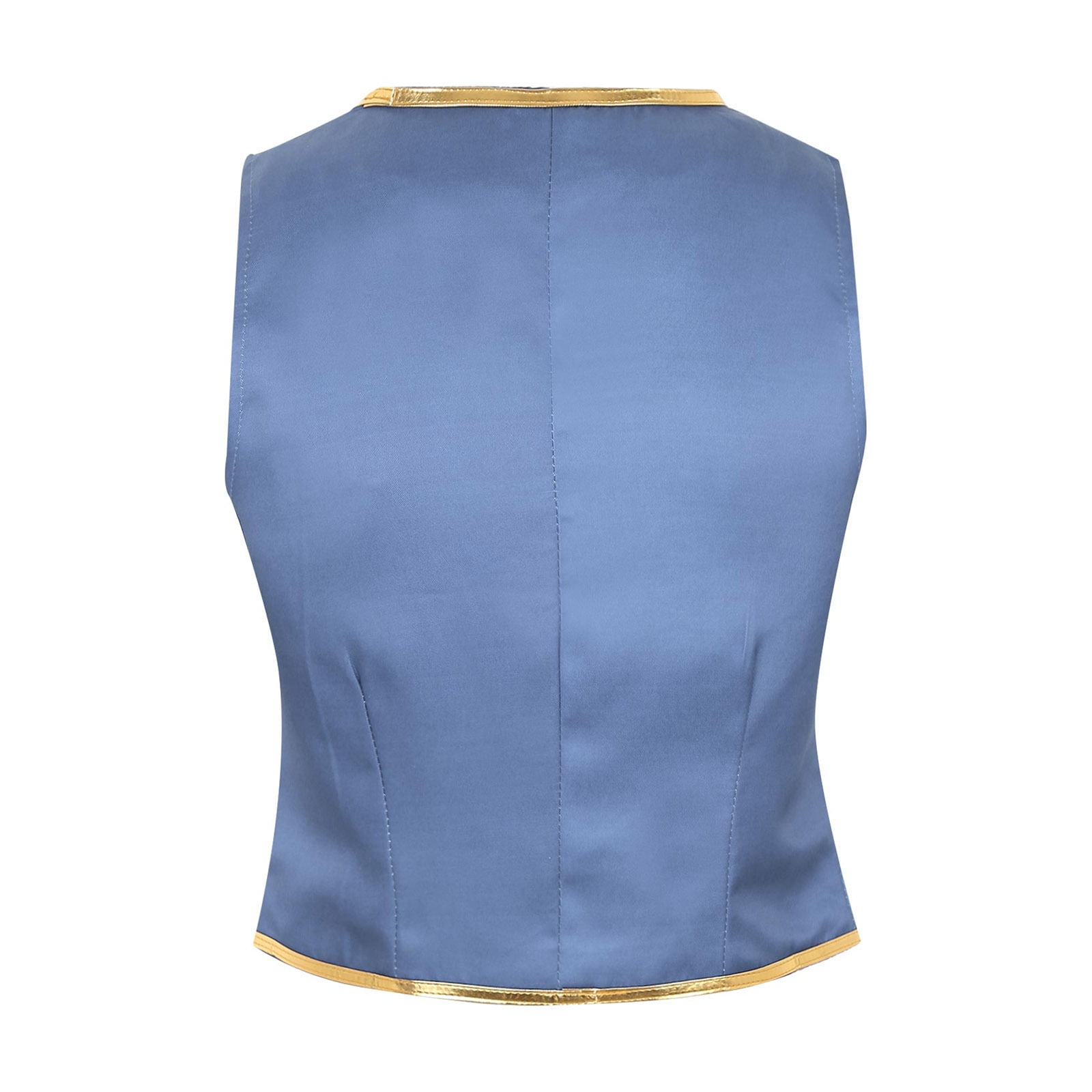 HiyyFloy Gouden borduurwerk Arabisch vest mannen Arabisch lamp kostuum middeleeuws gothic vest casual V-hals mannen prom opera kostuum
